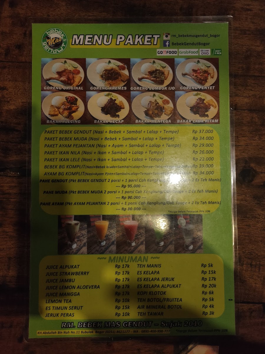 Menu Rm Bebek Mas Gendut Bubulak-10