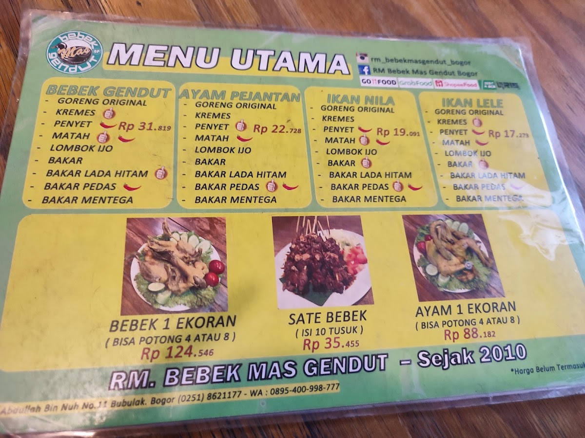 Menu Rm Bebek Mas Gendut Bubulak-9
